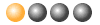 animated horizontal loading balls
