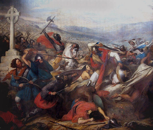 Painting by Steuben of The Battle of Tours