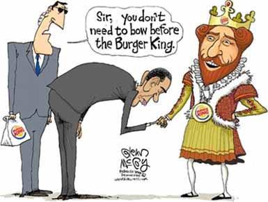 o'who bows to Burger King