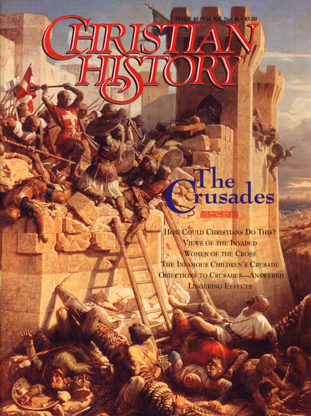 Christian History Store book cover of Crusades Christians battling Muslims
