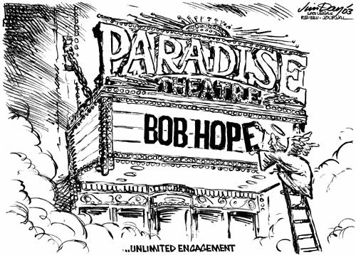 Bob Hope remembrance cartoon