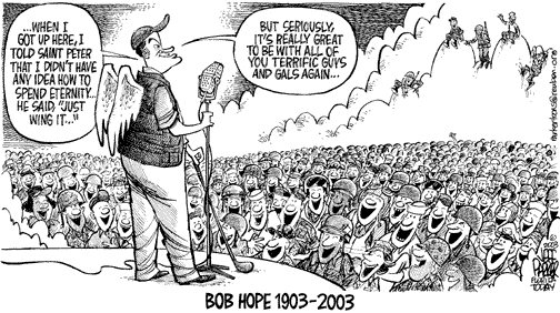 Bob Hope remembrance cartoon