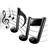 musical 		notes icon